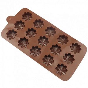 แม่พิมพ์เค้กช็อกโกแลตซิลิโคน รูปดอกไม้ สำหรับทำช็อกโกแลตและเค้ก - Product Image 4