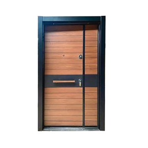 Porte d'entrée en métal contemporaine SFA-063, porte extérieure antivol - Product Image 5