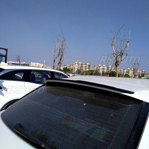 Use for Audi Q3 2013-2016 Year Spoiler ABS <b>Plastic</b> Carbon Fiber Look Hatchback Roof Rear Wing Body Kit Accessories - Product Image 4