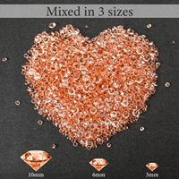 Diamants acryliques clairs, 6000 pièces, avec cristaux intercalaires, pour remplissage de Vase, décorations de Table pour fête d'anniversaire, mariage, noël