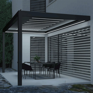 Kit de montage mural incliné à 15 degrés pour pergola <span class=keywords><strong>sur</strong></span> <span class=keywords><strong>terrasse</strong></span>, pelouse ou <span class=keywords><strong>terrasse</strong></span>, extensible 5x6, 4x4, 6x4 - Product Image 4