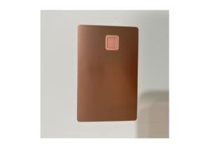 Carta Metallica Personalizzata Spazzolata Nera Opaca a Tema Amore per Carte di <span class=keywords><strong>Debito</strong></span> e Credito Bancarie per Pagamenti - Product Image 6