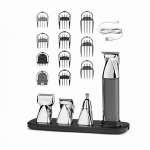 Cortadora de Pelo Eléctrica Profesional <span class=keywords><strong>para</strong></span> Hombre, Recortadora de <span class=keywords><strong>Barba</strong></span> Inalámbrica Ajustable, Máquina de Corte de Pelo Recargable <span class=keywords><strong>para</strong></span> Hombres - Product Image 1