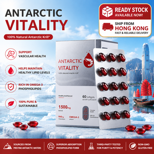 Prêt à expédier : Gélules d'huile de krill antarctique 1500 mg, Oméga 3, Phospholipides 840 mg, Astaxanthine – Complément pour la santé cardiaque – Stock HK - Product Image 3