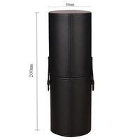Support portable anti-vent et anti-poussière pour crayons à sourcils, grande capacité, avec couvercle cylindrique, se fixe verticalement CP-ST004