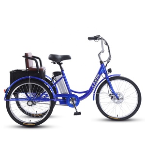 Electric Tricycle With Safety Child Seat Leisure 3 Wheel E <strong>Bike</strong> Long Range Electric Trike for Women Daily Commute <strong>Pick</strong> Children - Product Image 5