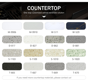 Ensemble de meubles de salle de bain de luxe moderne sur mesure, qualité hôtelière, étanche, blanc et noir, pour hôtel, villa, complexe hôtelier - Product Image 4