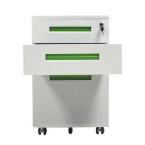 Multifunctional Modern Lockable Cold-Rolled Steel Mobile File Cabinet with Wheels for Office Home <b>Workshop</b> Kitchen <b>Storage</b> - Product Image 2