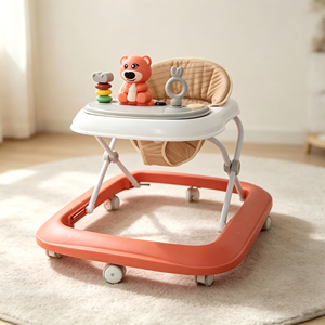 Andaderas para Bebés Newborn Walker 4 en 1, Andadera Plegable de Plástico con Música, Ruedas y Asiento - Product Image 3