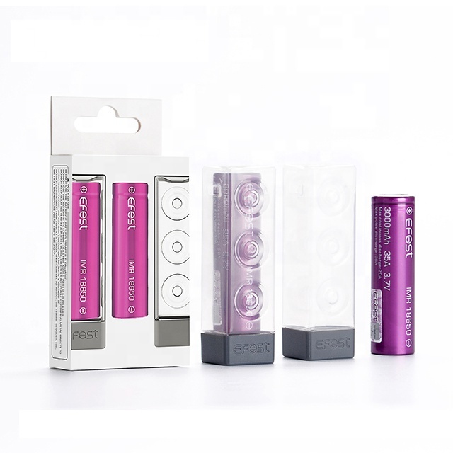 Genuine Efest IMR 18650 35a 3000mah Battery 18650 3000mah 30 Amp 3.7V Cylindrical Rechargeable Lithium Ion Battery 18650 Battery