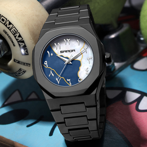 Reloj de Pulsera Sanda Moderno, Minimalista, de Lujo, <span class=keywords><strong>para</strong></span> <span class=keywords><strong>Hombre</strong></span>, con Movimiento de Cuarzo, Esfera con Números Arábigos, Calendario, Resistente al Agua, Deportivo, <span class=keywords><strong>para</strong></span> Negocios - Product Image 4