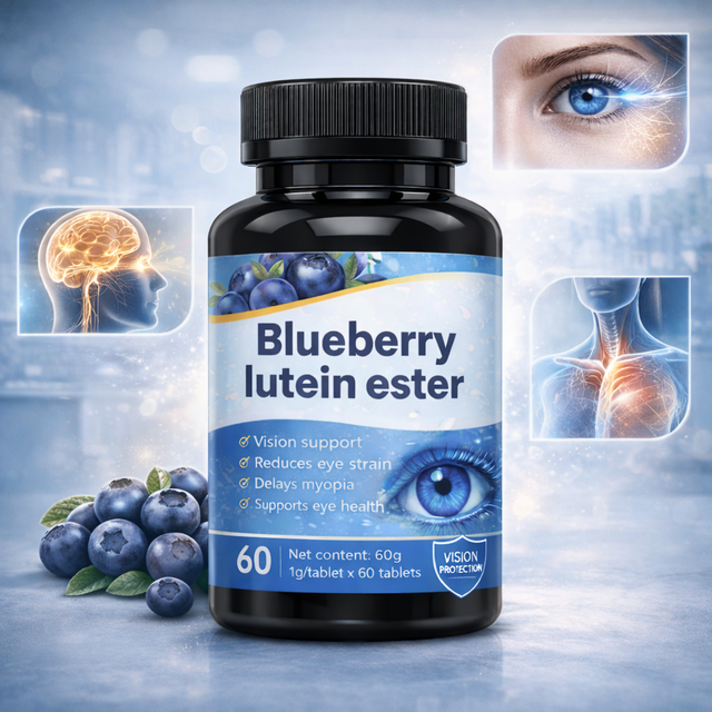 Premium Blueberry Lutein Ester Tablets Antioxidant Eye Care Supplements for Adults Not for Pregnant Women