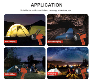 Đèn <span class=keywords><strong>Led</strong></span> Chiếu Xa Có Thể Sạc Lại, Đèn Khẩn Cấp Cầm Tay Ngoài Trời Chống Cháy, Có Thể Sạc Lại - Product Image 6