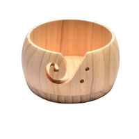 Grand bol à laine en bois fait main, écologique, accessoire de couture DIY