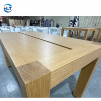 Meubles d'exposition LED modernes, écologiques, durables et étanches pour téléphones, avec éclairage intégré, table d'expérience mobile en bois sur mesure pour la vente au détail