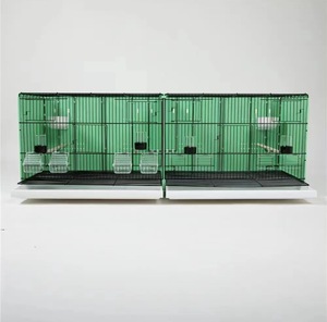 Jaulas Grandes de Metal Verde para Cría de Aves con Bandeja Extraíble, Jaulas Multifuncionales para Mascotas, para Periquitos, Pinzones y Canarios - Product Image 3