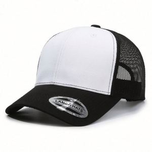 Wholesale Custom High Quality Plain Classic 6 Panels Trucker <b>Hat</b> Unisex Snap Back Mesh Business Common Custom Logo - Product Image 5