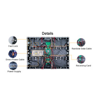 Vallas publicitarias para exteriores Empalme sin costuras Programables Pantallas de panel LED Pared de pantalla LED para deportes 1,9mm 4K Video Walls Easy SDK PVD