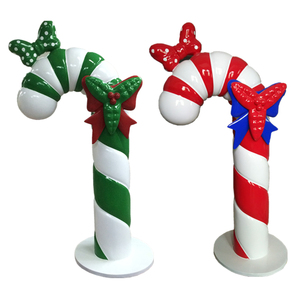 Bastón de caramelo navideño de fibra de vidrio de 6 pies - Product Image 5