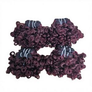 Ondulations lâches 9A bouclées 99j #   Extensions de cheveux humains brésiliens Remy 100% naturels, teints, en gros - Product Image 4