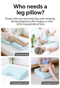 Repose-pieds multifonctionnel en mousse à mémoire <span class=keywords><strong>de</strong></span> forme, livraison directe disponible, <span class=keywords><strong>coussin</strong></span> <span class=keywords><strong>de</strong></span> levage des jambes et <span class=keywords><strong>de</strong></span> soulagement <span class=keywords><strong>de</strong></span> la pression pour femmes enceintes. - Product Image 4