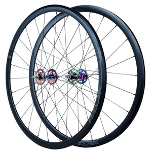 Juego de Ruedas para Bicicleta 700C, Juego de Ruedas de Pista, Buje Delantero y Trasero con Rodamientos, Freno V Doble, Velocidad Única, Piñón Fijo - Product Image 3