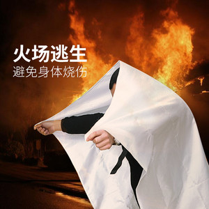 Couverture anti-feu Flame Warrior 1,0 m x 1,0 m en silicone pour cuisine, extérieur, évacuation d'urgence, couverture ignifuge de sauvetage - Product Image 3