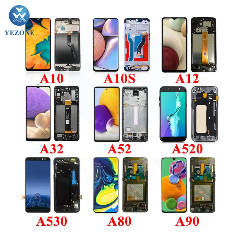 Factory Tft Mobile Phone LCD Touch Screen for Samsung Galaxy A10 A20 A30 A50 A70 A90 Display Assembly Replacement