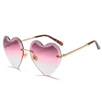 نظارات شمسية الحب التشذيب النظارات الشمسية فرملس جديدة الأزياء نظارات الرجال والنساء الشارع اطلاق النار النظارات الشمسية ظلال
