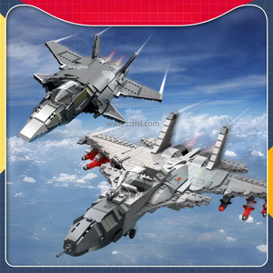 Jie Star 61057 Modello di Aereo Militare da Combattimento, Kit di Costruzione DIY, Giocattolo Educativo per Bambini - Product Image 4