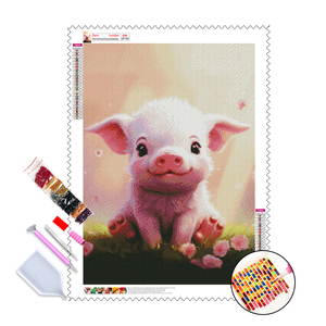 <span class=keywords><strong>Peinture</strong></span> Diamant 5D Animaux Mignon <span class=keywords><strong>Cochon</strong></span> avec Fleurs <span class=keywords><strong>Peinture</strong></span> Diamant Perles DIY Kit de <span class=keywords><strong>Peinture</strong></span> Diamant - Product Image 1
