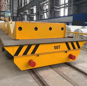 슬래브 산업 운송 재료 4 스틸 휠 레일 무버 카트 1-100 톤 원격 제어 레일에 전기 전송 트롤리 - Product Image 5