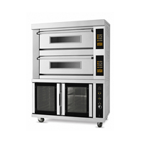 Four de Cuisson Professionnel Commercial à Grande Chambre, 13,8 kW, 380 V, 3 Niveaux, 3 Plateaux