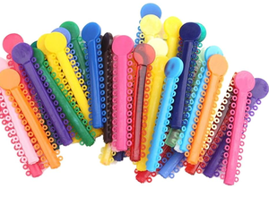 Elastik O-ring Odontologi untuk Kawat Gigi, Ikat Gigi Elastomerik Warna-warni, Tali Ortodontik Multiguna - Product Image 5