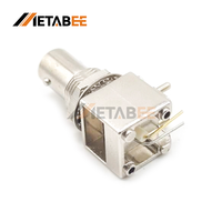Connecteur coaxial RF BNC femelle à angle droit pour montage sur circuit imprimé, 50 ohms, pour CCTV