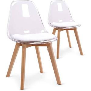 Sillas Tulipán de Plástico Transparente Acrílico PP para Comedor, Estilo Nórdico, Fabricación en Fábrica, Venta al Por Mayor, Económicas - Product Image 1