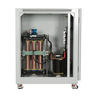 Stabilisateur de tension automatique triphasé SBW-N-50KVA AC SVC 50KVA/60KVA avec affichage, grande puissance, compensation AVR, en cuivre