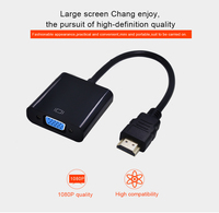 Câble HDMI vers VGA, sans audio, ne peut transmettre que des images, sans son du tout