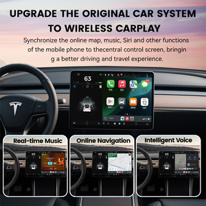 โมดูลอะแดปเตอร์เชื่อมต่อ Wireless CarPlay Android Auto สำหรับ <span class=keywords><strong>Tesla</strong></span> <span class=keywords><strong>Model</strong></span> 3 <span class=keywords><strong>Model</strong></span> Y <span class=keywords><strong>Model</strong></span> X <span class=keywords><strong>S</strong></span> อัปเกรดหน้าจอ OEM - Product Image 2