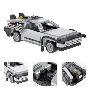 MOC1253 MOOXI Classics Move Back Future Coche de Carreras DMC-12, Bloques de Construcción de Plástico, Juguete de Construcción - Product Image 6