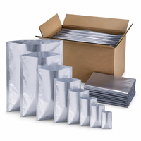 Sacs antistatiques métalliques à ouverture supérieure pour composants électroniques, câbles de circuits imprimés, matériel électronique, emballage de protection personnalisé S38D