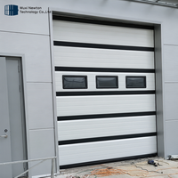 Porte de garage sectionnelle automatique en acier de haute qualité avec empilage supérieur