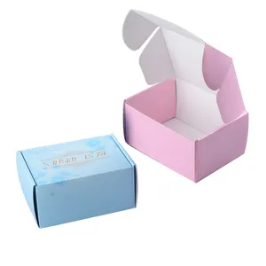 Wins Flying LOW MOQ Corrugated Recyclable Custom Logo Gift Packaging Paper Postal Paper Mailing Shipping Boxes