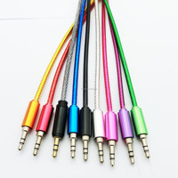OEM Car 1m 3ft ps4 Cable pioneer Audio Aux to Phone to 3 Pin 3.5mm Aux Audio Cable Auxiliar with Microphone Retail Box