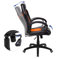 Fauteuil de bureau Guanfu moderne en cuir, dossier haut, réglable en hauteur, respirant, garantie 1 an, modèle AM008