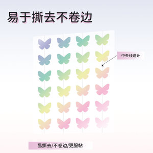 Pansements hydrocolloïdes stériles Hongsheng Medical Classe II, patchs anti-acné en forme de papillon perlé : doux et respectueux de la peau - Product Image 1
