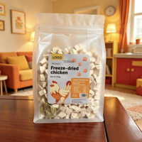 Échantillons Gratuits 100% Naturels, Friandises pour Chiens et Chats à Haute Teneur en Protéines, Morceaux de Poulet Lyophilisés, Aliments pour Animaux de Compagnie, Vente en Gros, OEM, Snacks pour Chiens