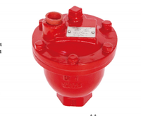 Vanne d'évacuation d'air automatique durable en fonte rouge DN25 pour hydrant de classe A et B, directement de l'usine