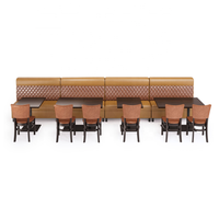 Ensemble de mobilier modulaire OEM/ODM pour restaurant commercial : banquette lounge, table et chaises pour bar, restauration, cafétéria, café et salle à manger
