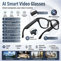 Nouvelles lunettes caméra 8MP intelligentes avec IA, assistant vocal, reconnaissance photo et enregistrement photographique